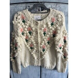Chicwish Handmade with Love Cardigan Sweater Sm Boho Feminine Cottage Core